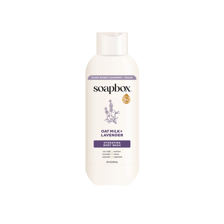 Soapbox  Body Wash Oat Milk & Lavender - 591ml | سوب بوكس جل استحمام بحليب الشوفان و اللافندر - 591 مل