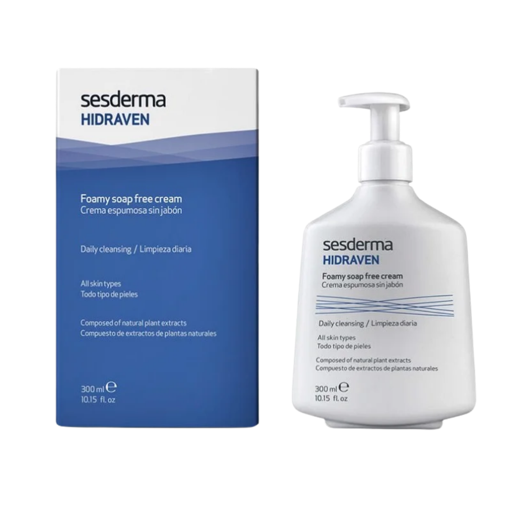 Sesderma Hidraven Foaming Cream Without Soap - 300ml | سيسديرما غسول رغوي كريمي خالٍ من الصابون - 300 مل