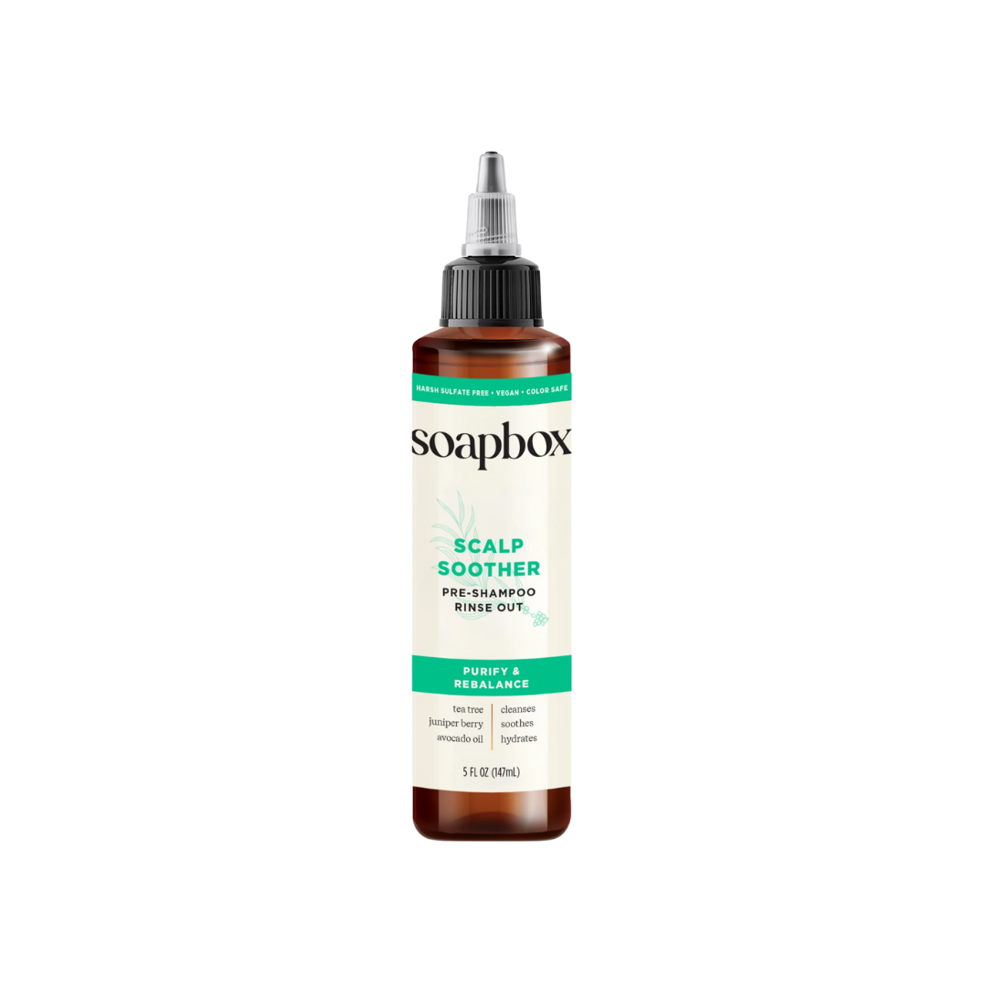 Soapbox Scalp Soother, Scalp Soothing Treatment with Tea Tree - 147ml | سوب بوكس علاج مهدئ لفروة الرأس بزيت شجرة الشاي - 147 مل