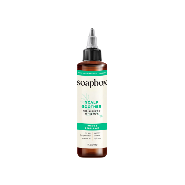 Soapbox Scalp Soother, Scalp Soothing Treatment with Tea Tree - 147ml | سوب بوكس علاج مهدئ لفروة الرأس بزيت شجرة الشاي - 147 مل