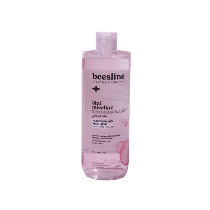 Beesline 3 in 1 Micellar Cleansing Water - 400ml |  بيزلين ماء منظف ميسيلار 3 في 1 - 400 مل