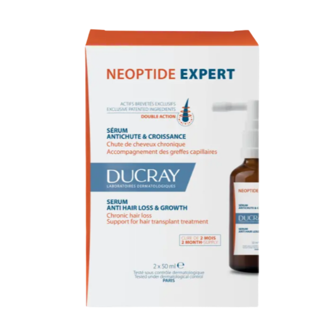 Ducray Serum Anti Hair Loss & Growth - 50ml x2 | دوكري سيروم لعلاج تساقط الشعر و تعزيز النمو - 50 مل x2