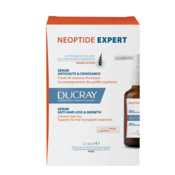 Ducray Serum Anti Hair Loss & Growth - 50ml x2 | دوكري سيروم لعلاج تساقط الشعر و تعزيز النمو - 50 مل x2