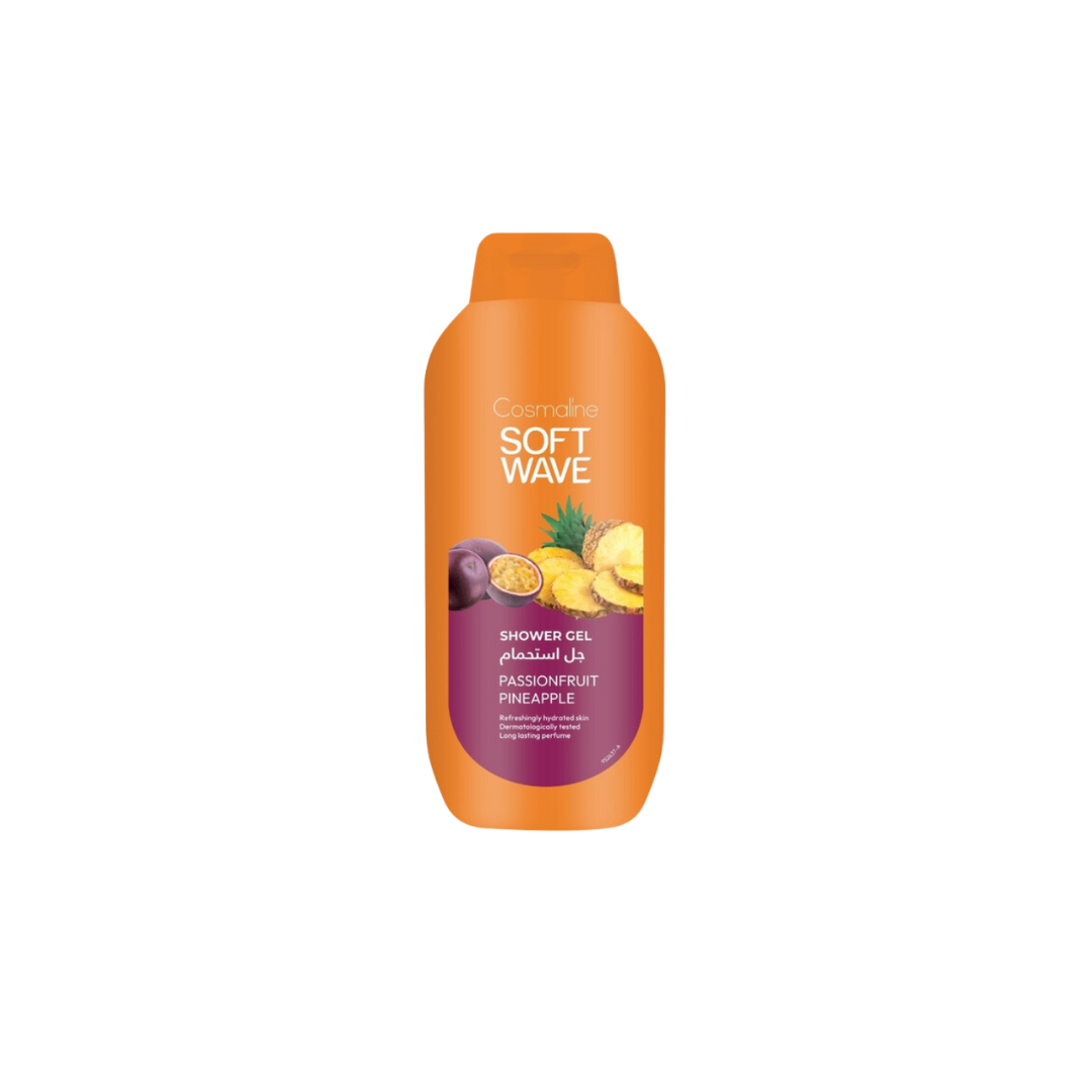 Cosmaline Softwave Passionfruit Pineapple Shower Gel - 650ml | كوزمالين جل استحمام بالباشن فروت و الأناناس - 650 مل