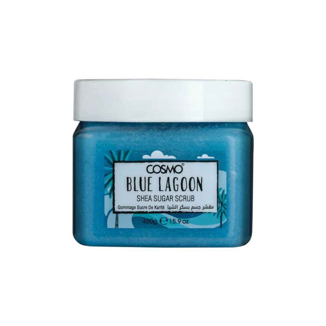 COSMO Blue Lagoon Shea Sugar Scrub - 450g | كوزمو مقشر الجسم بالشيا و حبيبات السكر - 450 غرام