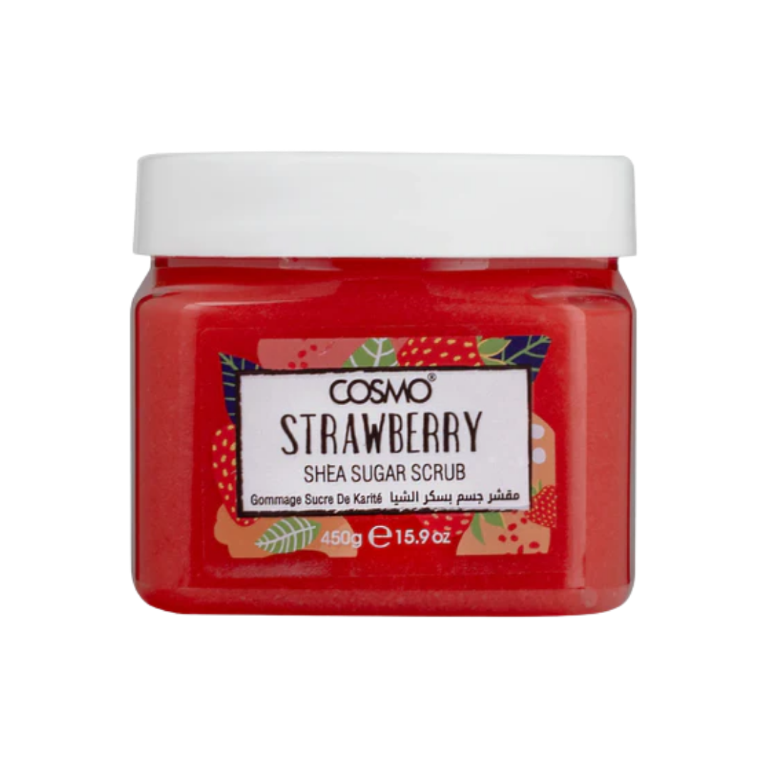 COSMO Strawberry Shea Sugar Scrub - 450g | كوزمو مقشر للجسم بالفراولة و الشيا - 450 غرام