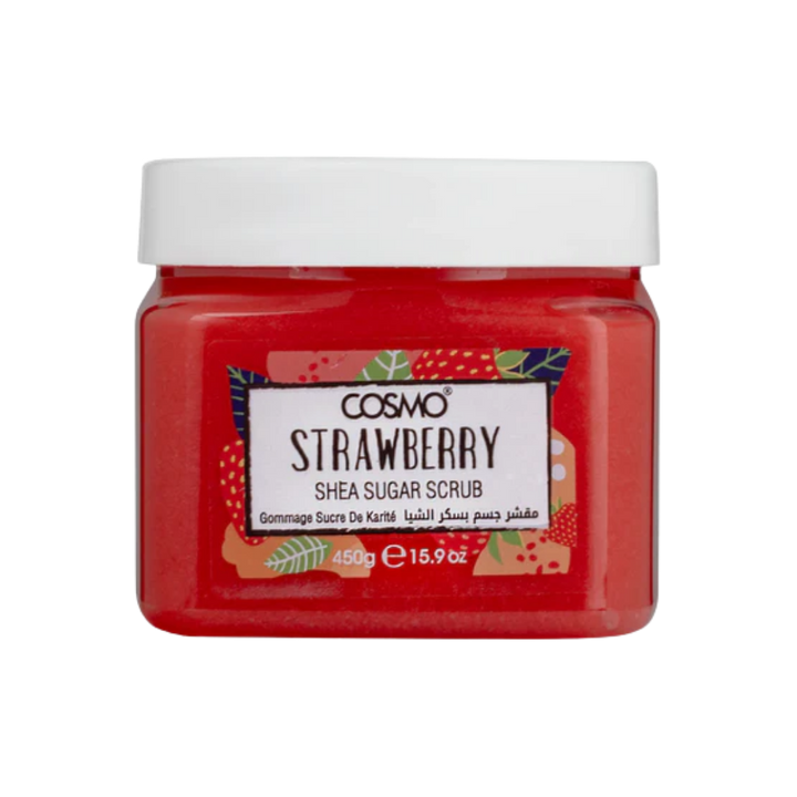 COSMO Strawberry Shea Sugar Scrub - 450g | كوزمو مقشر للجسم بالفراولة و الشيا - 450 غرام