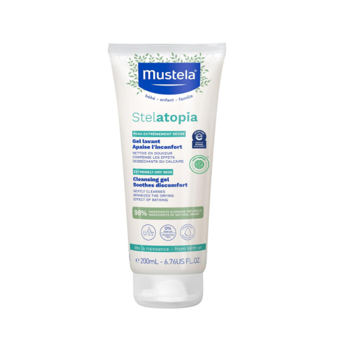 Mustela Cleansing Gel Soothing Discomfort - 200ml | موستيلا جل استحمام مهدئ للبشرة - 200 مل