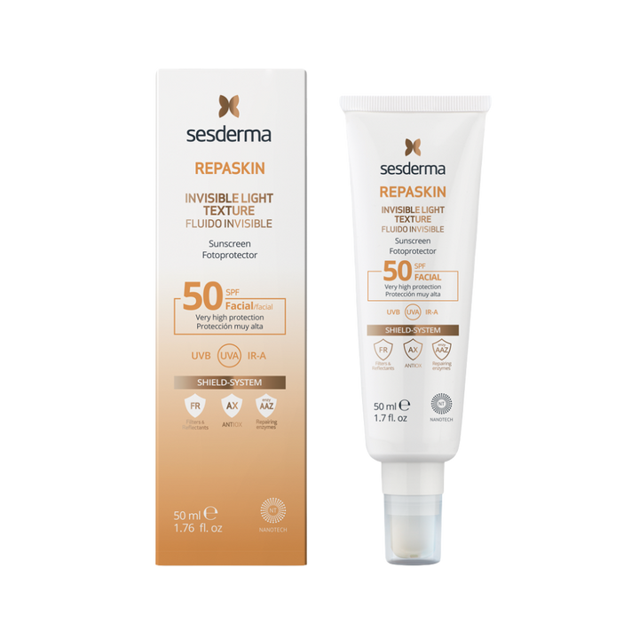 Sesderma Repaskin Invisible Light  50SPF - 50ml | سيسديرما واقي شمسي شفاف - 50 مل