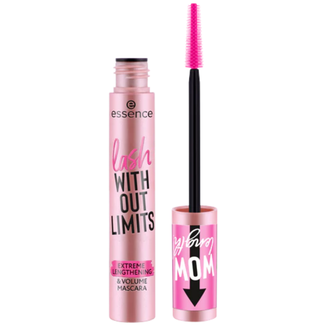 Essence Lash Without Limits Extreme Lengthening & Volume Mascara 01 - Ultra Black | ايسنس ماسكار لاش بلا حدود لتطويل وتكثيف الرموش 01 - أسود للغاية