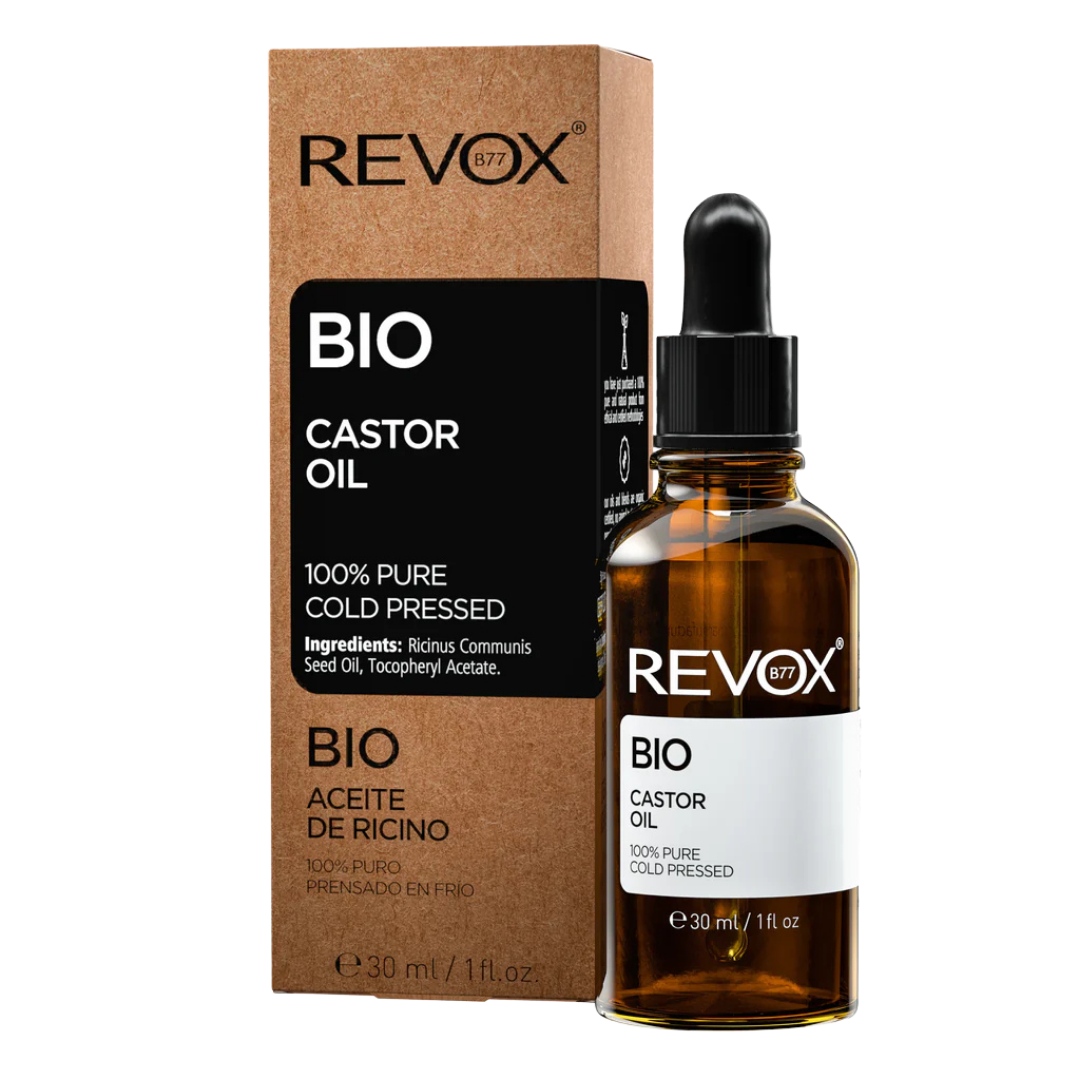 Revox - Bio 100% Pure Cold Pressed Castor Oil - 30ml | ريفوكس زيت الخروع الطبيعي 100% - 30 مل