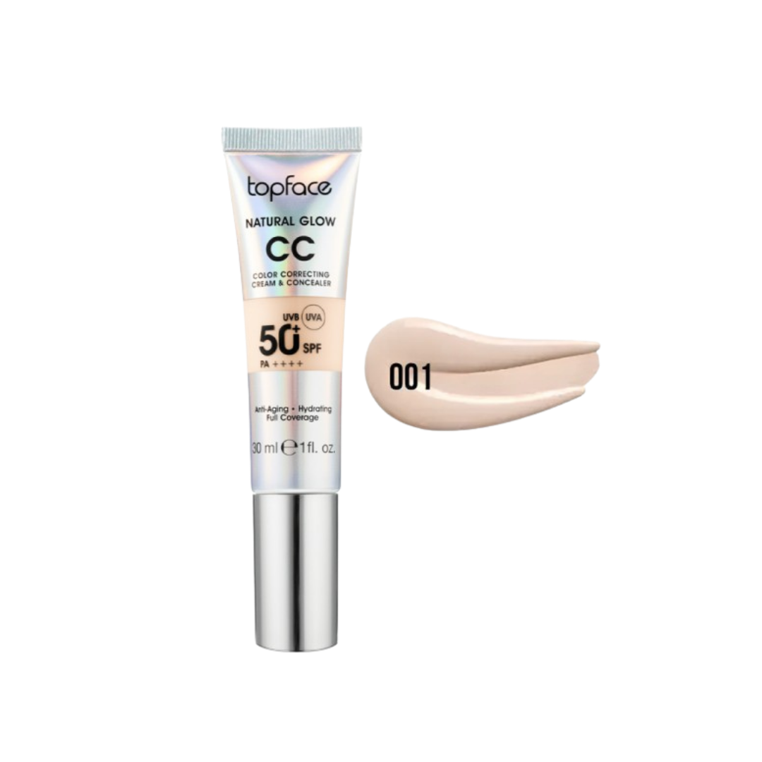 TOPFACE NATURAL GLOW CC CREAM & CONCEALER - 30ml | توب فيس كريم سي سي و كونسيلر - 30 مل