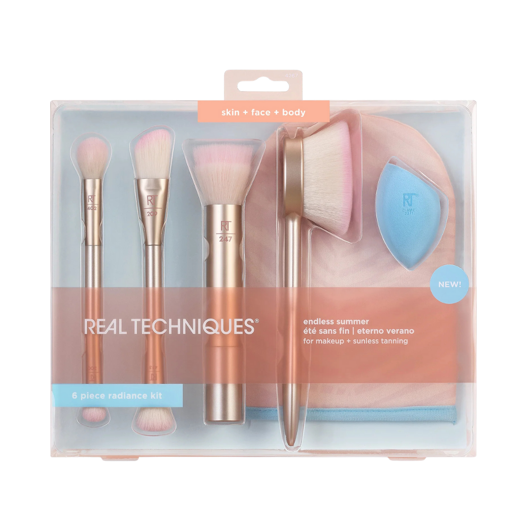 Real Techniques Endless Summer Brush 6pcs | ريل تكنيك مجموعة فراشي مكياج - 6 قطع