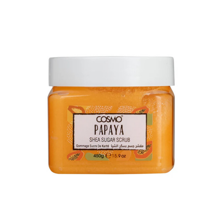 COSMO Papaya Shea Sugar Scrub - 450g | كوزمو مقشر الجسم بالسكر و زبدة الشيا و البابايا - 450 غرام