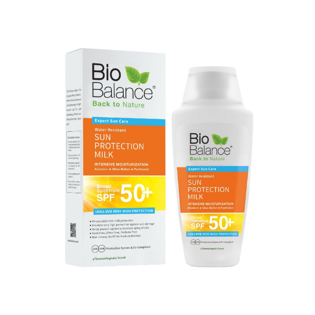 Bio Balance Sun Protection Milk 50+SPF  -150ml | بايو بالانس واقي شمسي حليبي بعامل حماية 50 - 150 مل