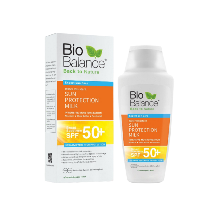 Bio Balance Sun Protection Milk 50+SPF  -150ml | بايو بالانس واقي شمسي حليبي بعامل حماية 50 - 150 مل