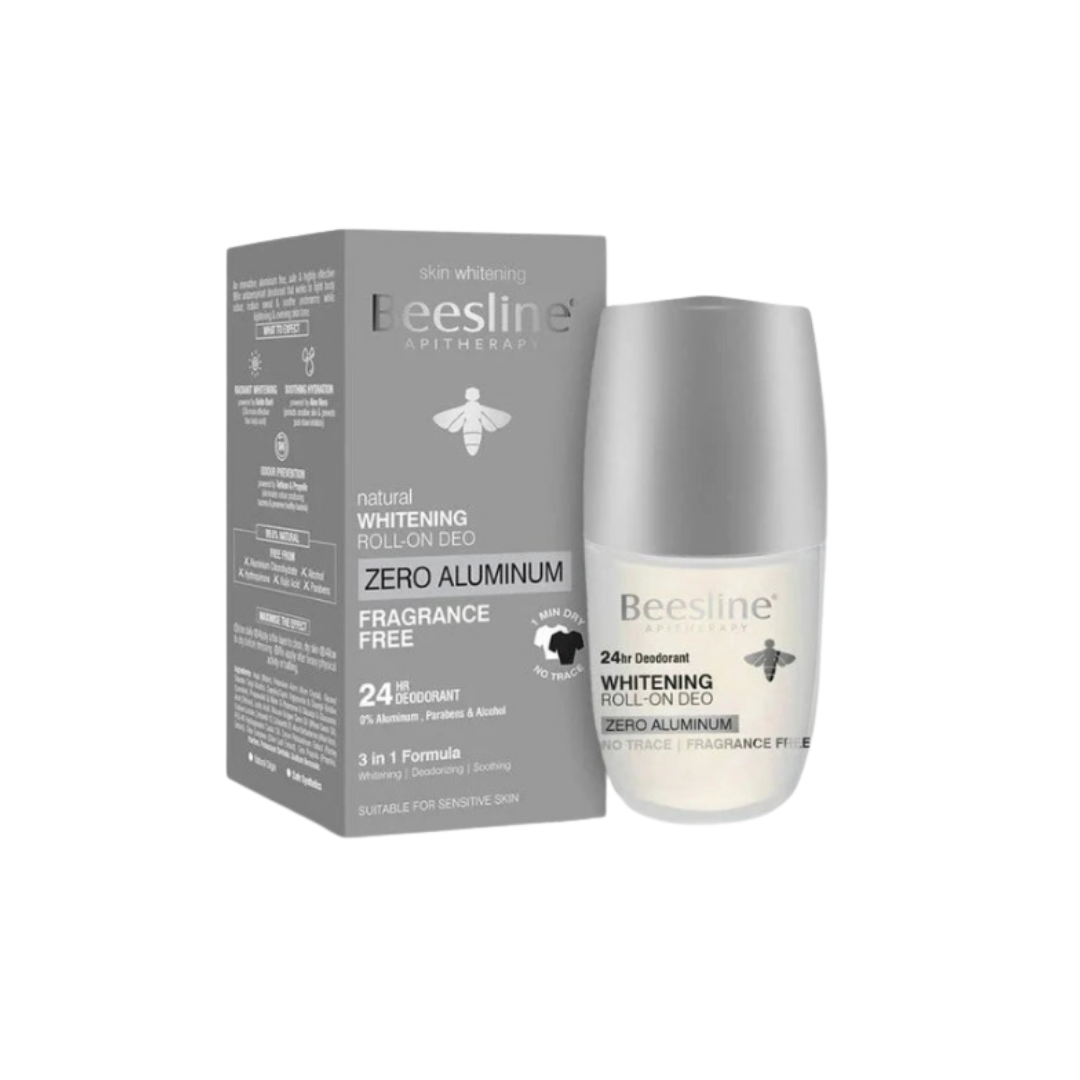 Beesline Fragrance Free No Trace Roll-On - 70ml | بيزلين رول اون مزيل تعرق خالي من العطور و الأثر - 70 مل