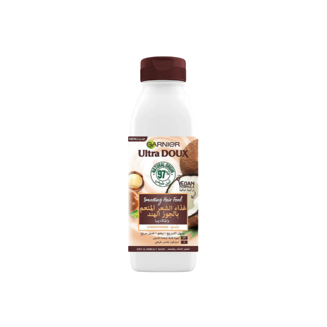 Garnier Ultra Doux Coconut and Macadamia Hair Food Conditioner - 350ml | غارنييه بلسم للشعر الجاف بجوز الهند و المكاديميا - 350 مل