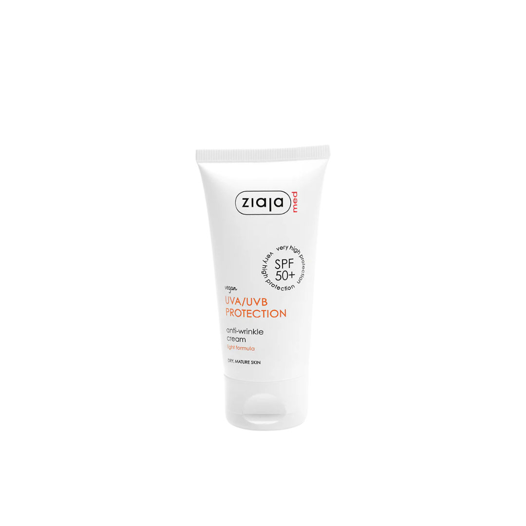 ziaja Anti-wrinkle sunscreen cream SPF50+ Dry and mature skin - 50ml | جايا كريم واقي شمسي للبشرة الجافة spf50+ - 50 مل‏