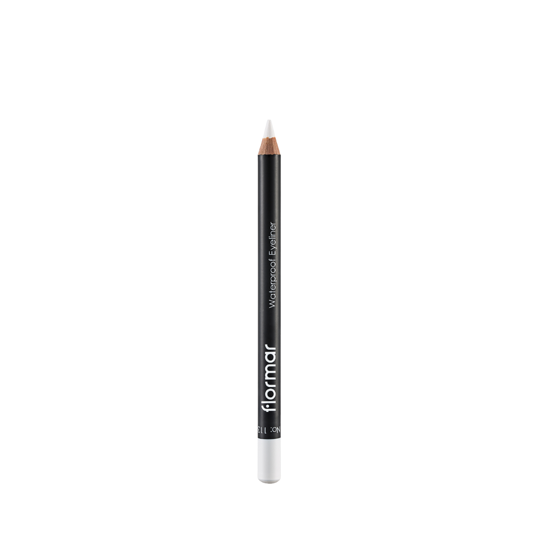 Flormar Waterproof Eye Liner No.113 Pure White | فلورمار  اي لاينر مقاوم للماء - 113 - ابيض