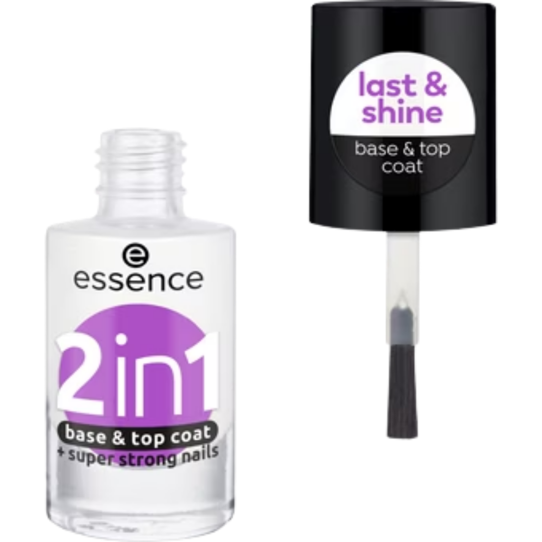 Essence 2 in 1 Base & Top Coat  - 8ml | ايسنس 2 في 1 صبغ أظافر - 8 مل