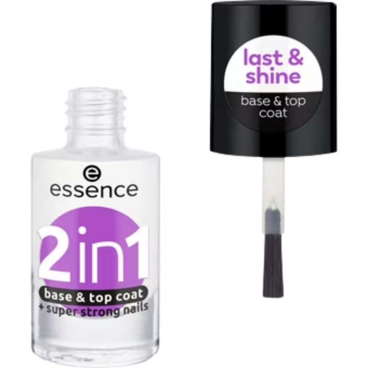 Essence 2 in 1 Base & Top Coat  - 8ml | ايسنس 2 في 1 صبغ أظافر - 8 مل