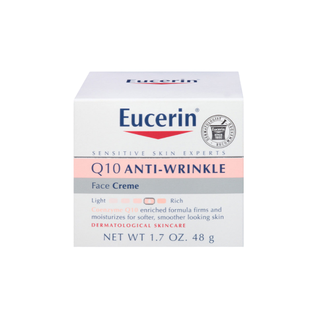 Eucerin Q10 Anti-Wrinkle Sensitive Skin Creme - 48g | يوسيرين كريم لعلاج التجاعيد للبشرة الحساسة - 48 غرام