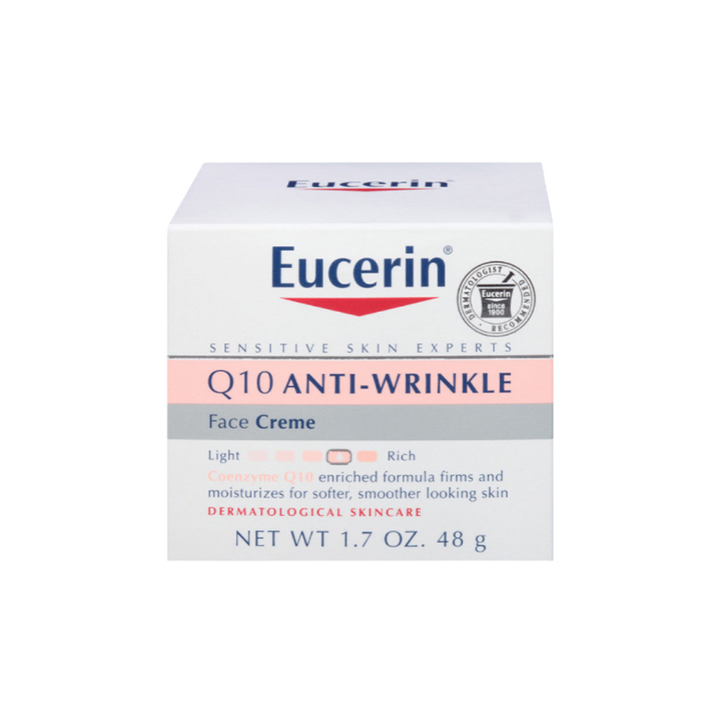 Eucerin Q10 Anti-Wrinkle Sensitive Skin Creme - 48g | يوسيرين كريم لعلاج التجاعيد للبشرة الحساسة - 48 غرام