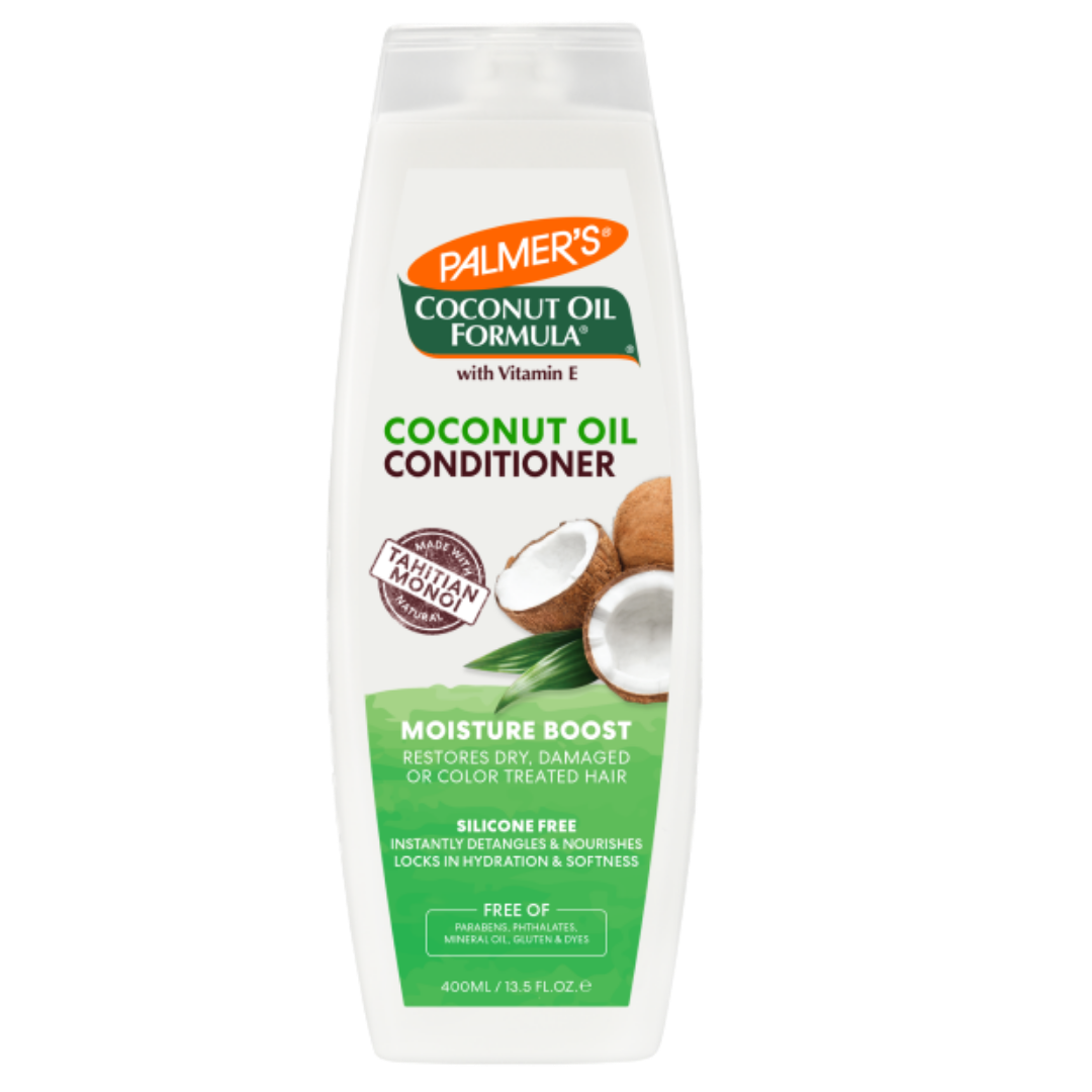 PALMER'S Coconut Oil Formula Moisture Boost Conditioner Sulfate Free - 400ml | بالميرز بلسم معزز للرطوبة مع زيت جوز الهند خالي من الكبريتات للشعر الجاف والتالف - 400 مل