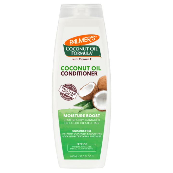 PALMER'S Coconut Oil Formula Moisture Boost Conditioner Sulfate Free - 400ml | بالميرز بلسم معزز للرطوبة مع زيت جوز الهند خالي من الكبريتات للشعر الجاف والتالف - 400 مل