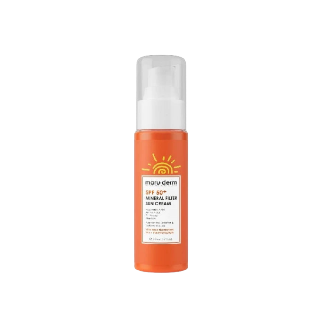 maru.derm Mineral Filter Sun Cream SPF 50+ - 50ml | مارو.ديرم واقي شمسي فيزيائي  spf50+ - 50 مل