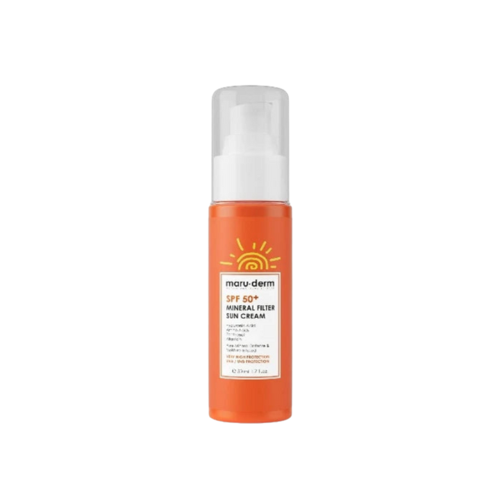 maru.derm Mineral Filter Sun Cream SPF 50+ - 50ml | مارو.ديرم واقي شمسي فيزيائي  spf50+ - 50 مل
