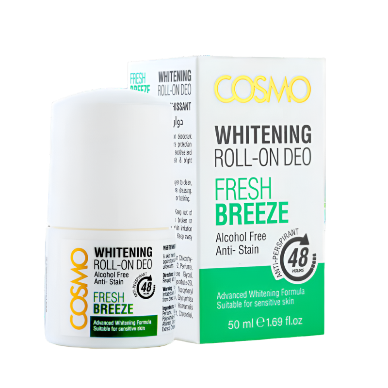 COSMO Fresh Breeze Whitening Roll On Deo - 50ml | كوزمو مزيل تعرق رول أون - 50 مل