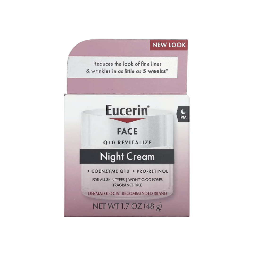Eucerin Q10 Anti-Wrinkle Face Night Cream - 48g | يوسيرين كريم للتجاعيد الليلي - 48 غرام