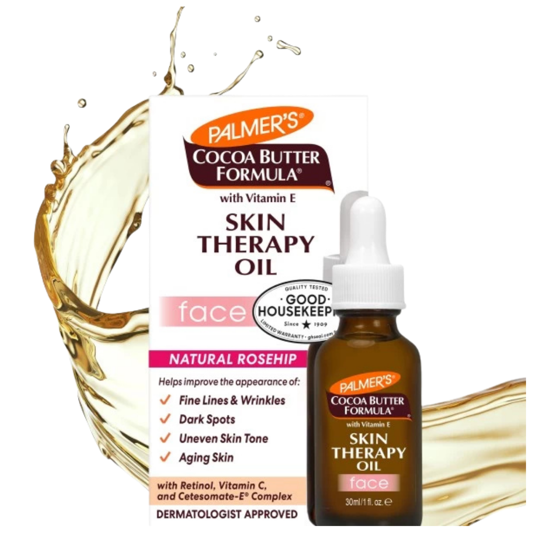 PALMER'S Cocoa Butter Formula Skin Therapy Oil With Vitamin E - 30ml | بالميرز سيروم زيتي للبشرة الجافة بالرينتول وزبدة الكاكاو - 30 مل