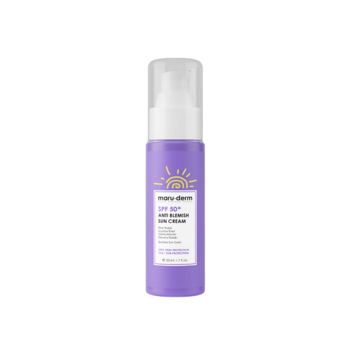 maru.derm anti blemish sun cream spf 50 - 50ml | مارو.ديرم واقي شمسي مضاد للتصبغات spf50 - 50 مل