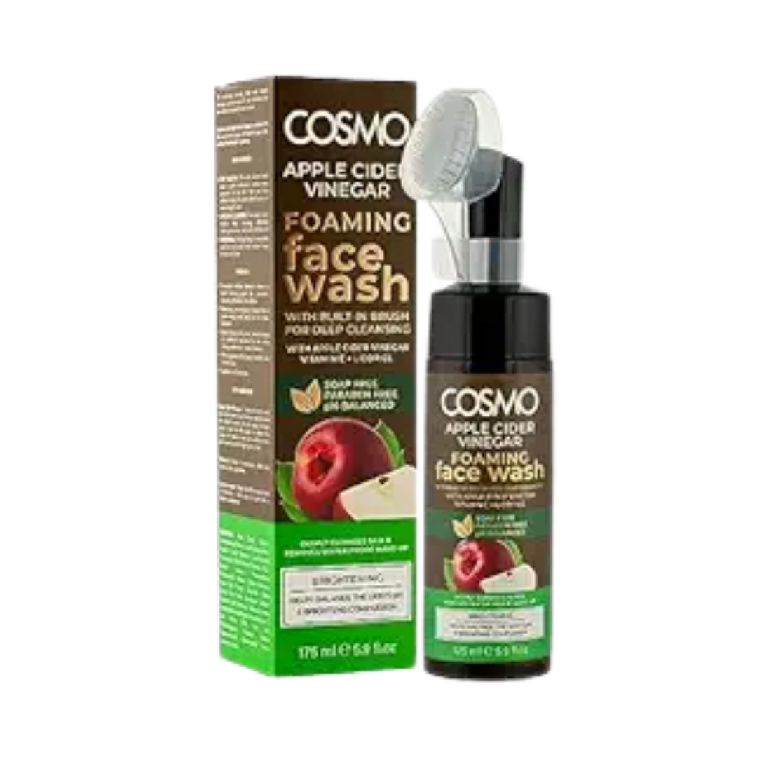 COSMO Foaming Face Wash Apple Cider Vinegar - 175ml | كوزمو غسول رغوي للوجه بخل التفاح - 175 مل