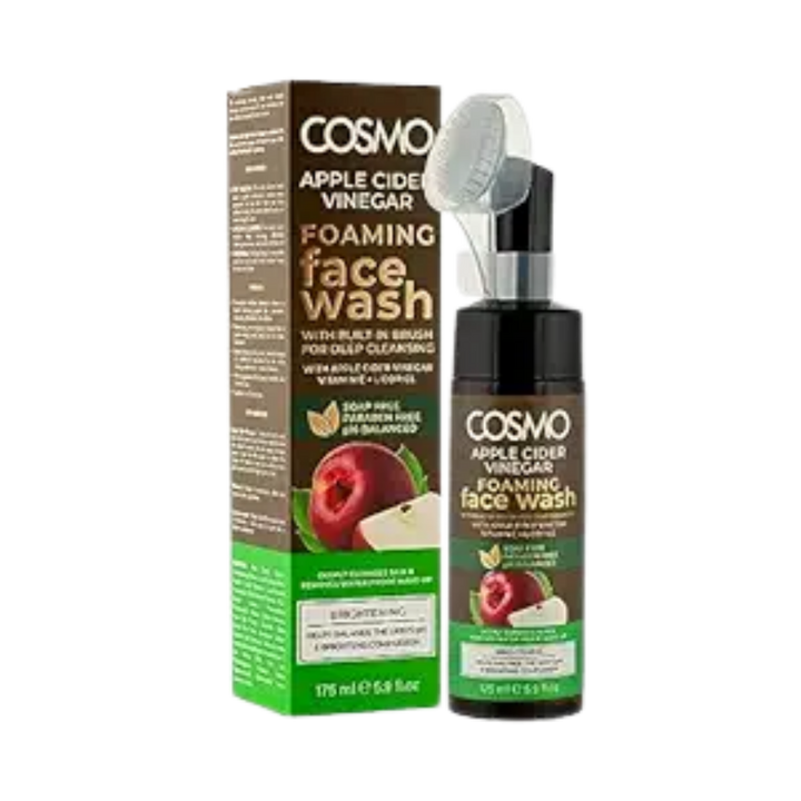 COSMO Foaming Face Wash Apple Cider Vinegar - 175ml | كوزمو غسول رغوي للوجه بخل التفاح - 175 مل