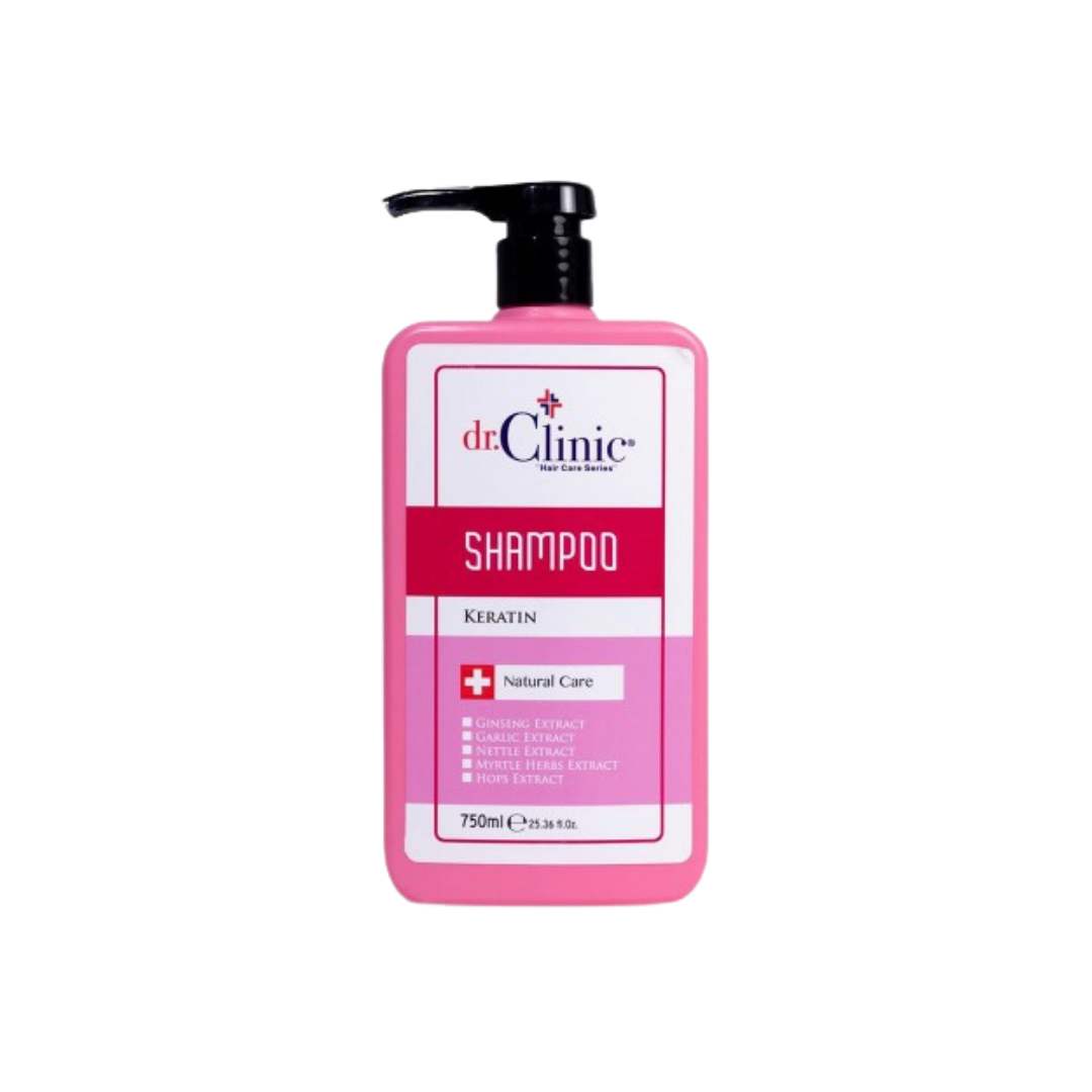 dr.Clinic Shampoo Keratin - 750ml | دكتور كلينك شامبو بالكيراتين - 750 مل