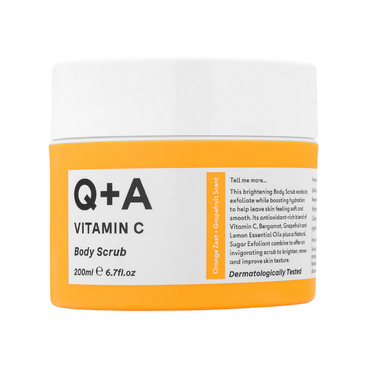 Q+A Vitamin C Body Scrub - 200ml | كيو بلس ايه مقشر للجسم بالفيتامين سي - 200 مل