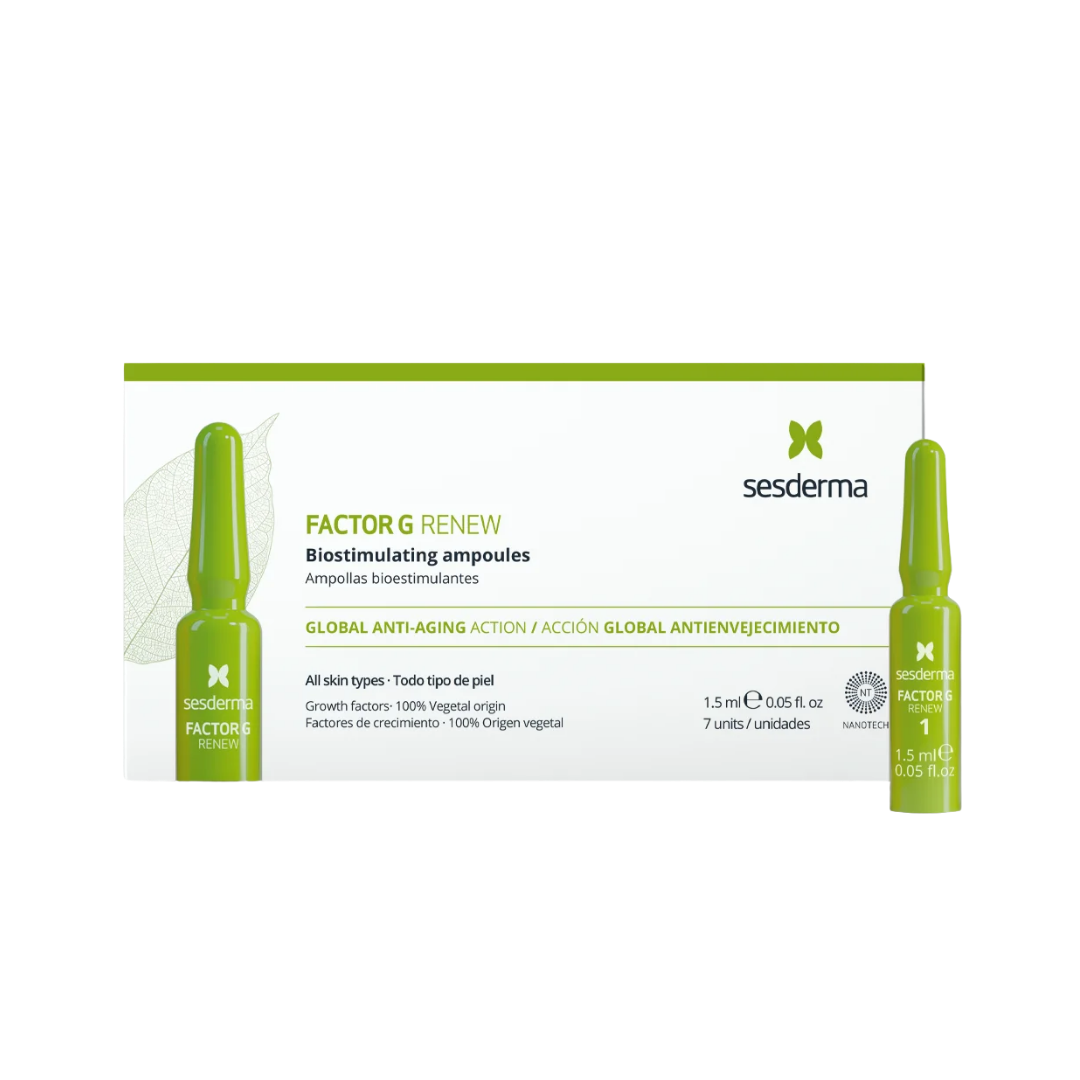 Sesderma FACTOR G RENEW Bio-stimulating Ampoules. - 7pcs - 2ml | سيسديرما امبولات لتجديد البشرة - ٧ قطع - ٢ مل