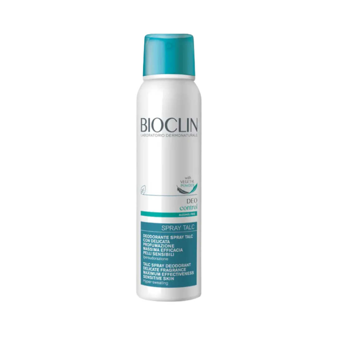 BIOCLIN Deo Control With Vegetal Powder Spray Talc Deodorante - 150ml | بايو كلين بخاخ مزيل تعرق بالتالك - 150 مل