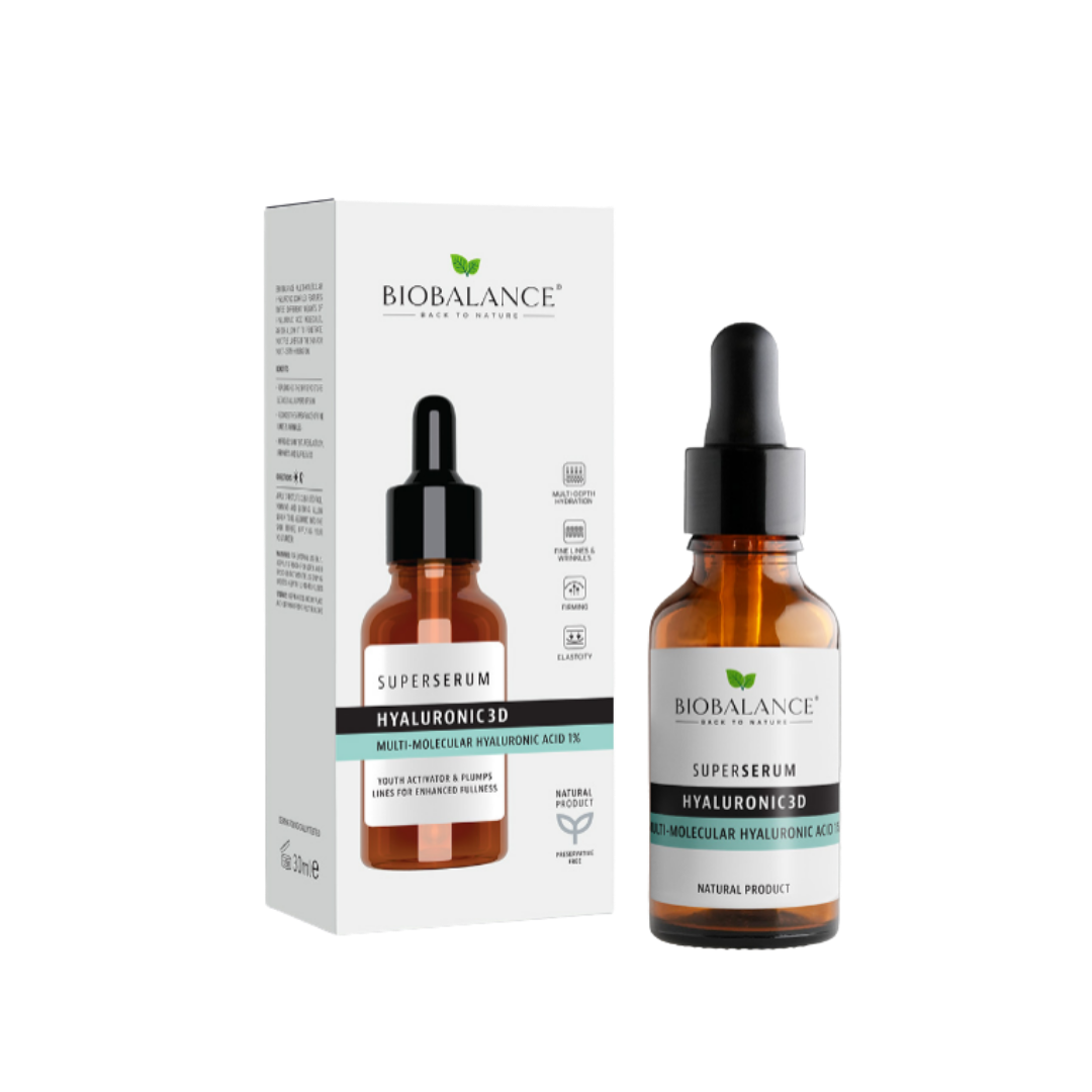 Bio Balance Hyaluronic 3D Multi Molecular Hyaluronic Acid 1% - 30ml | بايو بالانس سيروم هيالورنيك اسيد - 30 مل