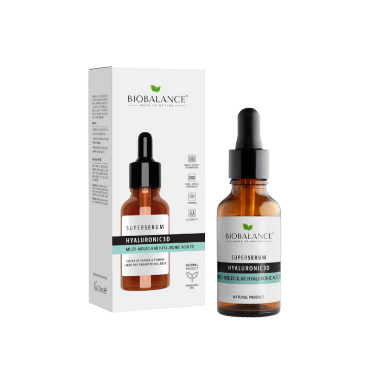 Bio Balance Hyaluronic 3D Multi Molecular Hyaluronic Acid 1% - 30ml | بايو بالانس سيروم هيالورنيك اسيد - 30 مل