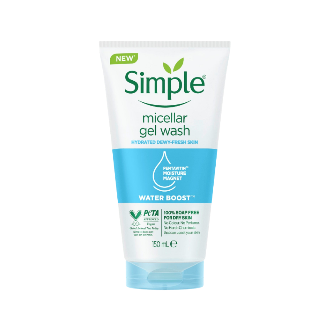 Simple Water Boost Micellar Facial Gel Wash - 150ml | سمبل غسول ميسلير جيل - 150 مل