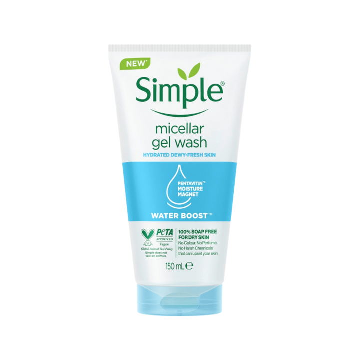 Simple Water Boost Micellar Facial Gel Wash - 150ml | سمبل غسول ميسلير جيل - 150 مل