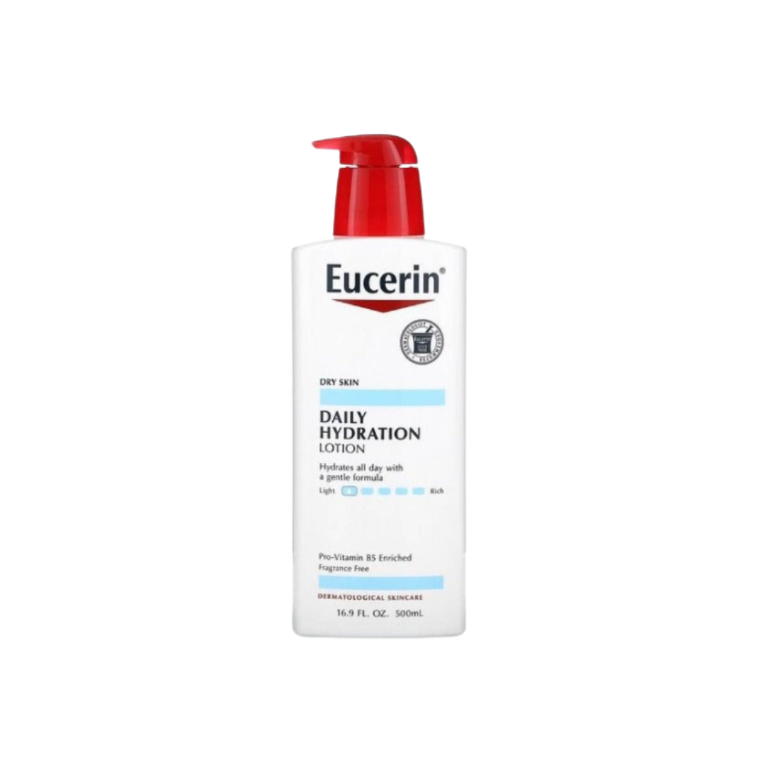 Eucerin Daily Hydration Body Lotion For Dry Skin - 500ml | يوسيرين لوشن الترطيب اليومي للجسم للبشرة الجافة - 500 مل