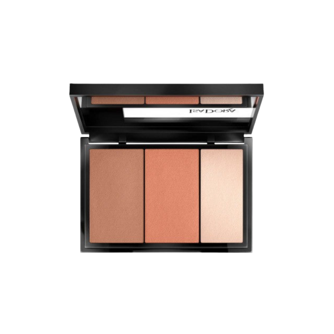 Isadora Face Sculptor 3 In 1 Palette - 12g | ايزادورا باليت 3 في 1 للوجه - 12 غرام