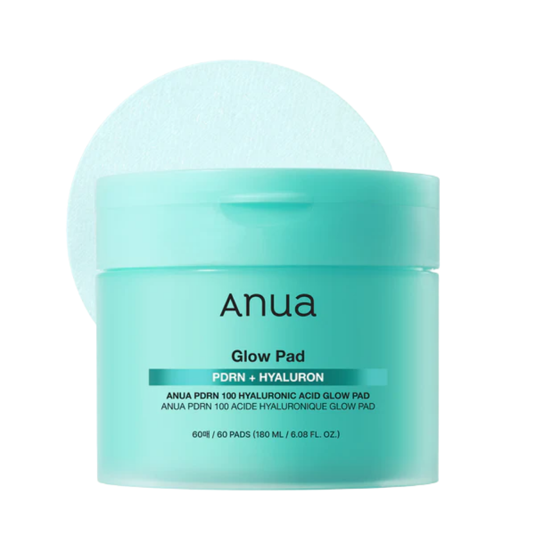 Anua Glow Pad Pdrn + Hyaluron - 60pads | أنوا وسادات قطنية بالهيالورونيك اسيد - 60 وسادة