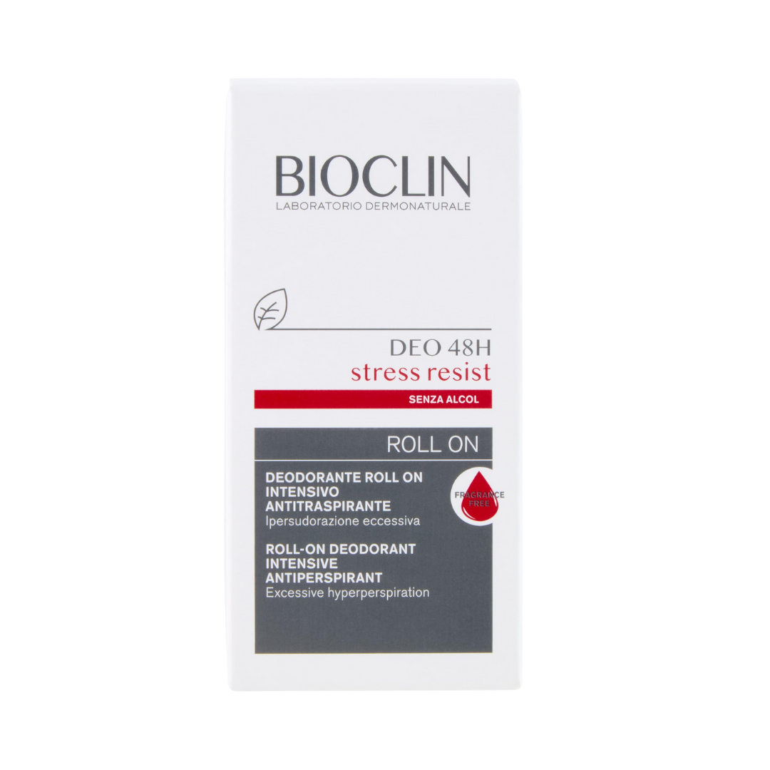 BIOCLIN Deo 48H Stress Resist Roll-On - 50ml | بايو كلين مزيل تعرق ضد التعرق الزائد - 50 مل